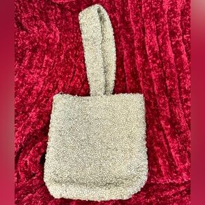 Moyna Patent Mini Silver Gold Beaded Evening Hand Bag Vintage Retro Purse